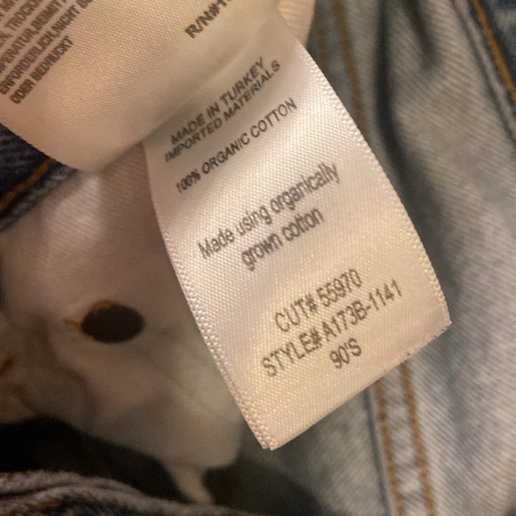 AGOLDE 90’s Jeans Distressed in Echo Organic Cotton Sz 27 - Picture 7 of 7